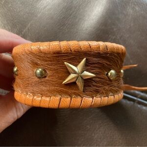 💕💕3/$10 Rare Find - Genuine Cowhide Bracelet